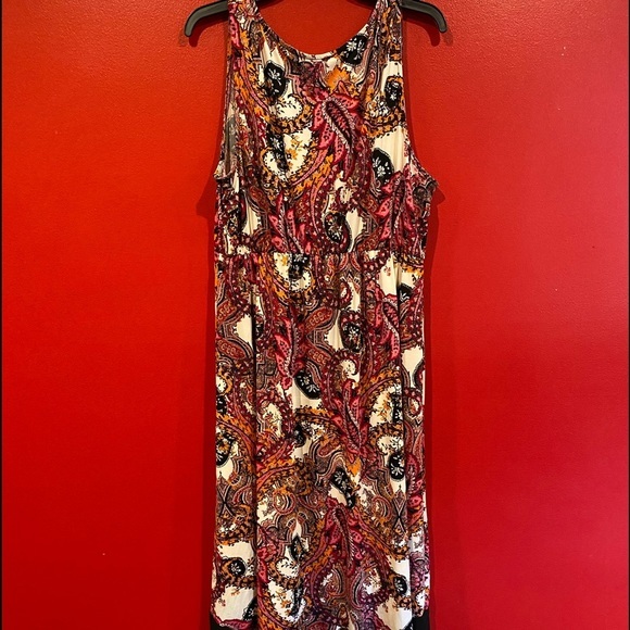 NY Collection Womens Plus Hi-Low Printed Casual Dress - Picture 7 of 8